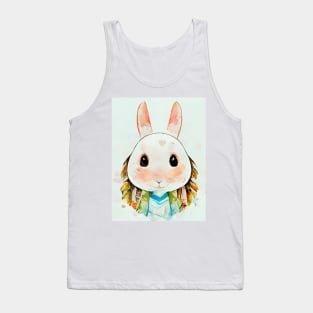 Bunny Lover Cute Rabbit Portrait Tank Top